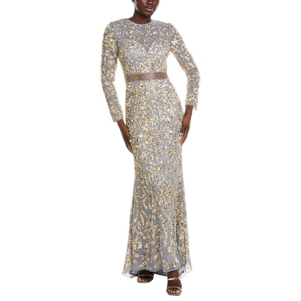 Issue New York Womens  Embellished Gown